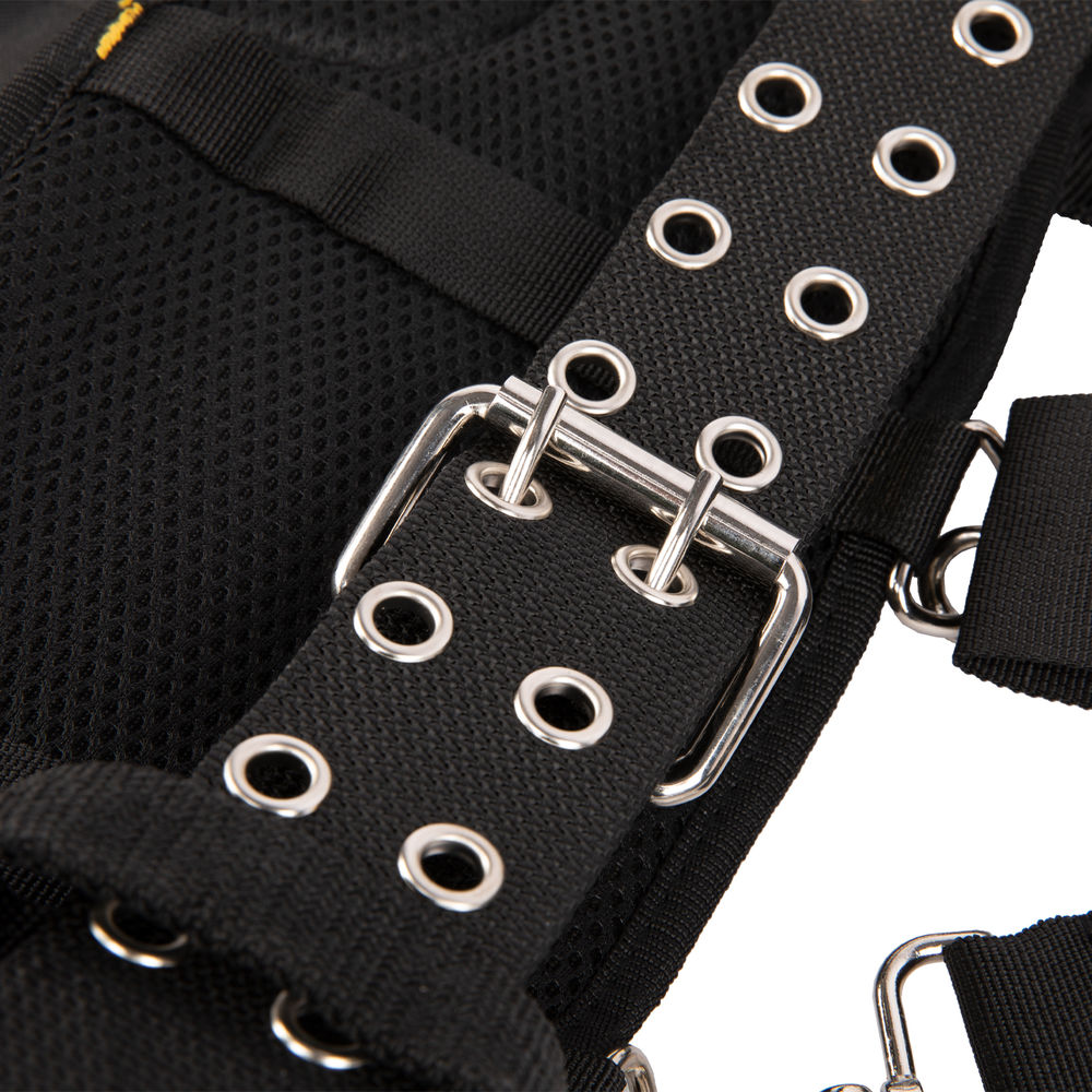 Пояс монтажника усиленный, с лямками, сумки поясные, держатель для молотка Denzel