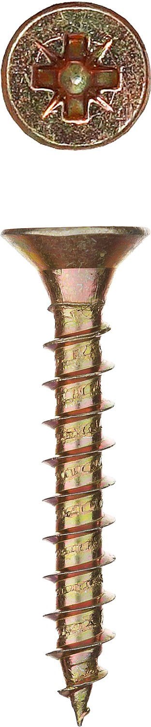 Саморез универсальный 100 х 6.0 мм, жёлтый цинк, 550 шт СУ-Ж ЗУБР 4-300390-60-100