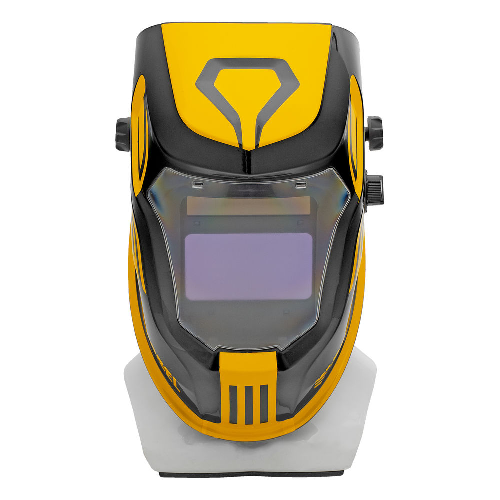 Щиток защитный лицевой (маска сварщика) F9, см. окно 100x60, Real Color, DIN 4-8/9-13// Denzel (89718)