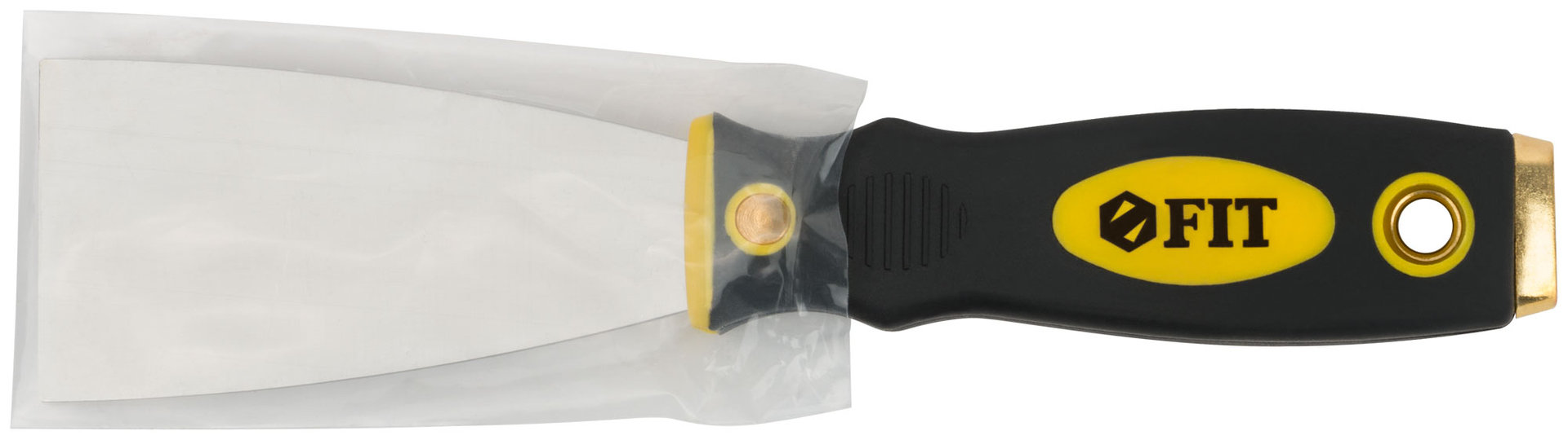 Шпатель для удаления ржавчины Профи, толщ. лезвия 1 мм, двухкомп.ручка с метал.бойком 2 (50 мм) (06672)