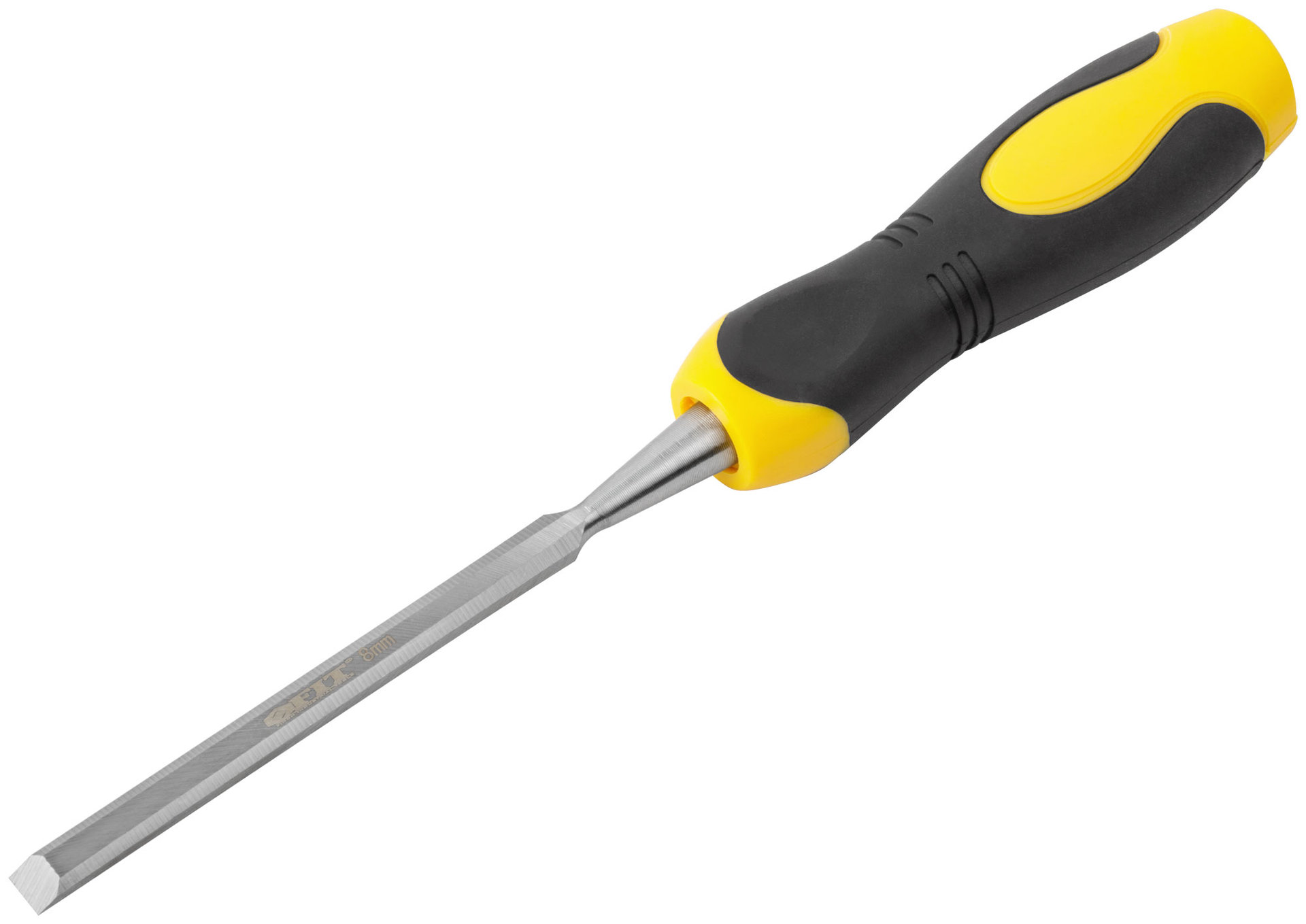 Стамеска Профи CrV, двухцветная прорезиненная ручка 8 мм