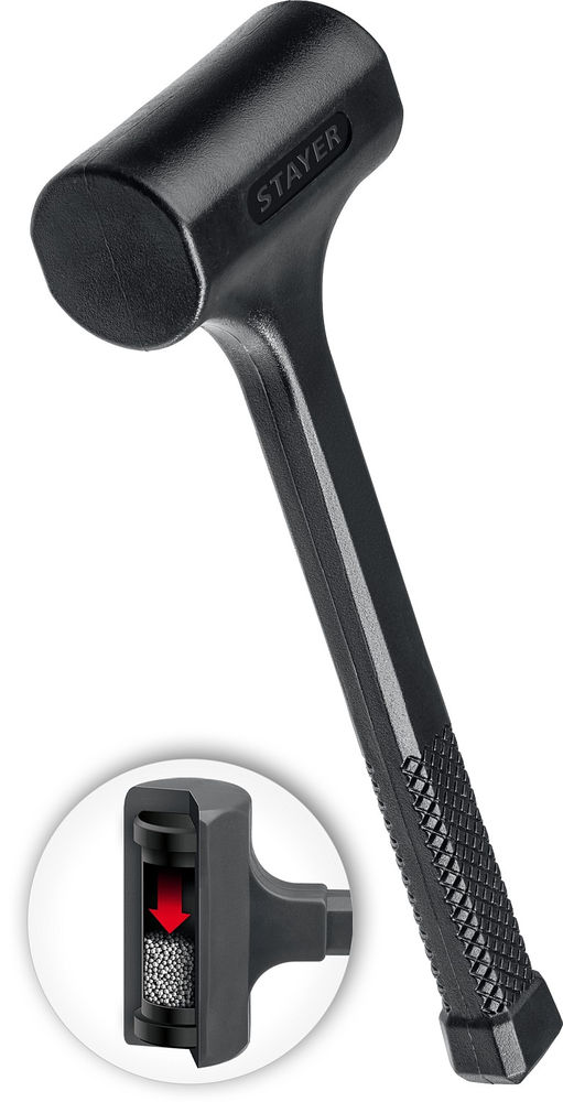 Молоток слесарный цельнолитой безынерционный 40 мм, 1350 г STAYER Professional 2042-1350