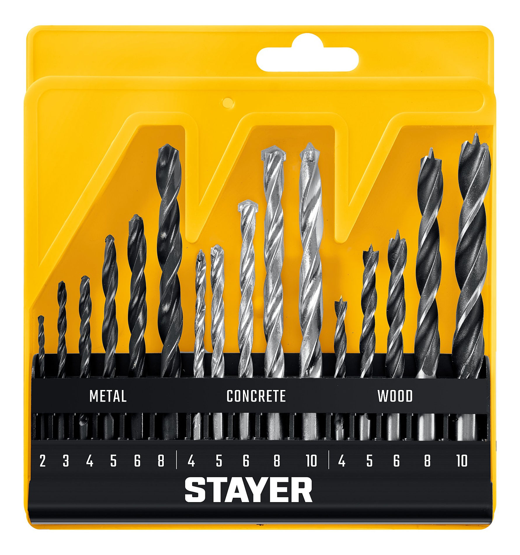 STAYER Combi 16 предметов, набор комбинированных сверл (29720-H16_z01)