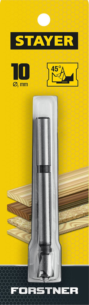 Сверло Форстнера по дереву Forstner, 10 мм, ДСП STAYER 29985-10_z01