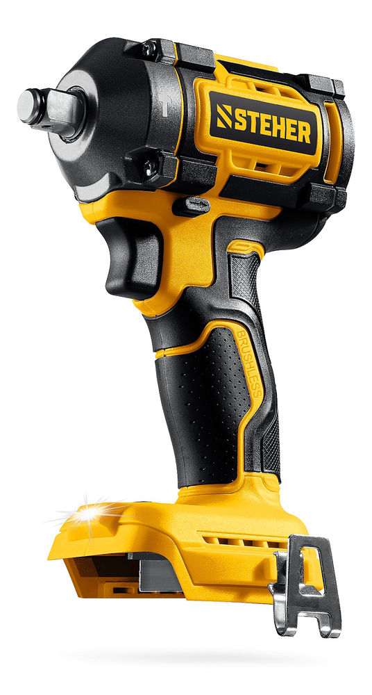 Гайковерт ударный бесщеточный 20 В, 500 Н·м, без АКБ (LMS) STEHER CWB-500