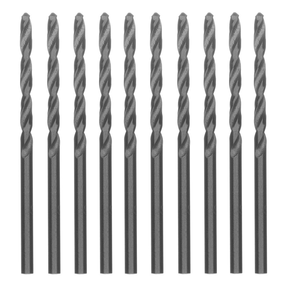 Сверло по металлу, 3 мм, полированное, HSS, 10 шт, цилиндрический хвостовик Matrix