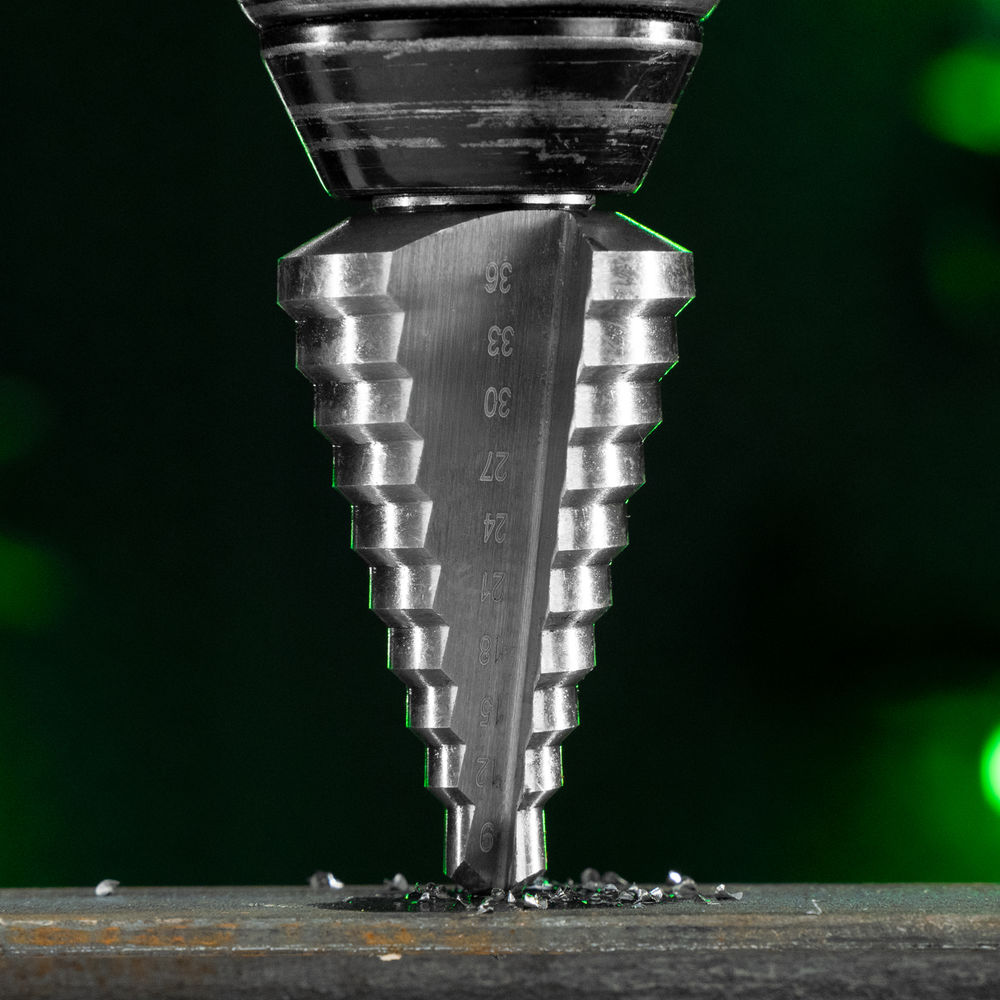 Сверло ступенчатое по металлу, 9-12-15-18-21-24-27-30-33-36 мм, 4241 Сибртех (723014)