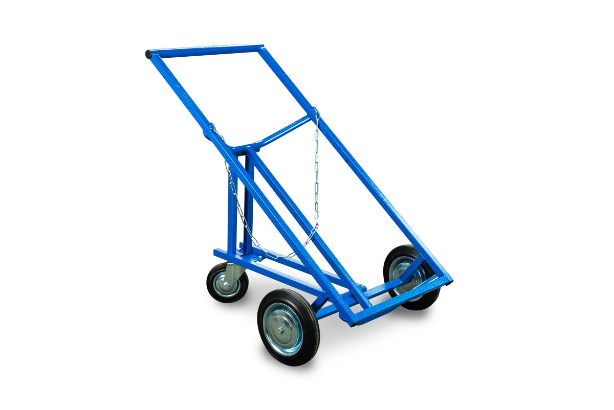 Тележка для металлических бочек TOR КБ-2 (250 литая+160 поворотное) (1023593)