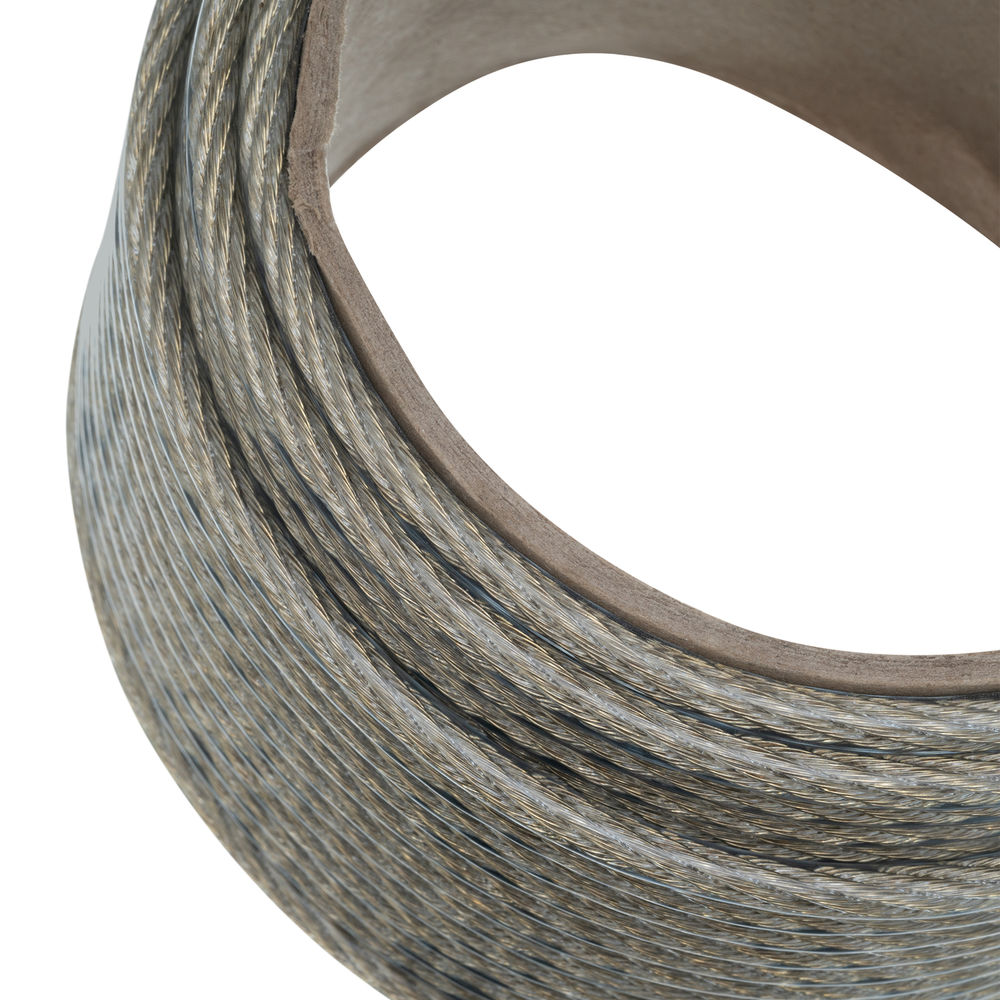 Трос металлополимерный прозрачный ПР-6.0, толщина 6.0 мм, моток 20 метров Сибртех (476403)