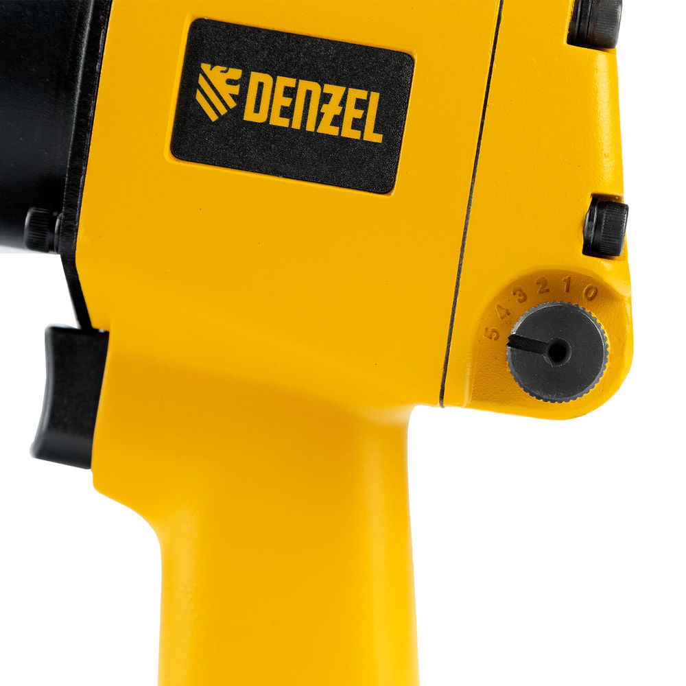 Ударный пневмогайковерт IW860+набор головок, 1/2, 7000 об/мин, 868 Нм Denzel (57473)