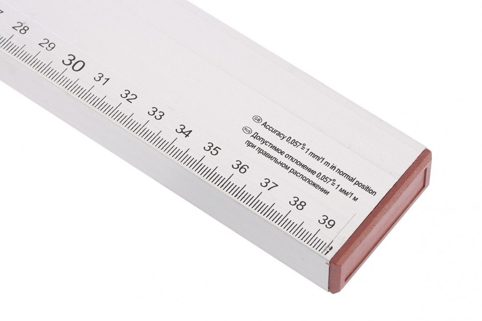 Уровень алюминиевый, 400 мм, 2 глазка, линейка Sparta (35104)