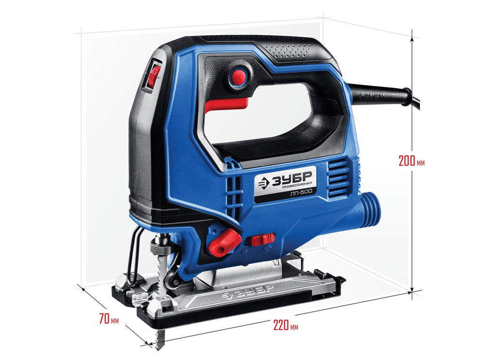 Лобзик электрический 500 Вт 65 мм Профессионал ЗУБР ЛП-500