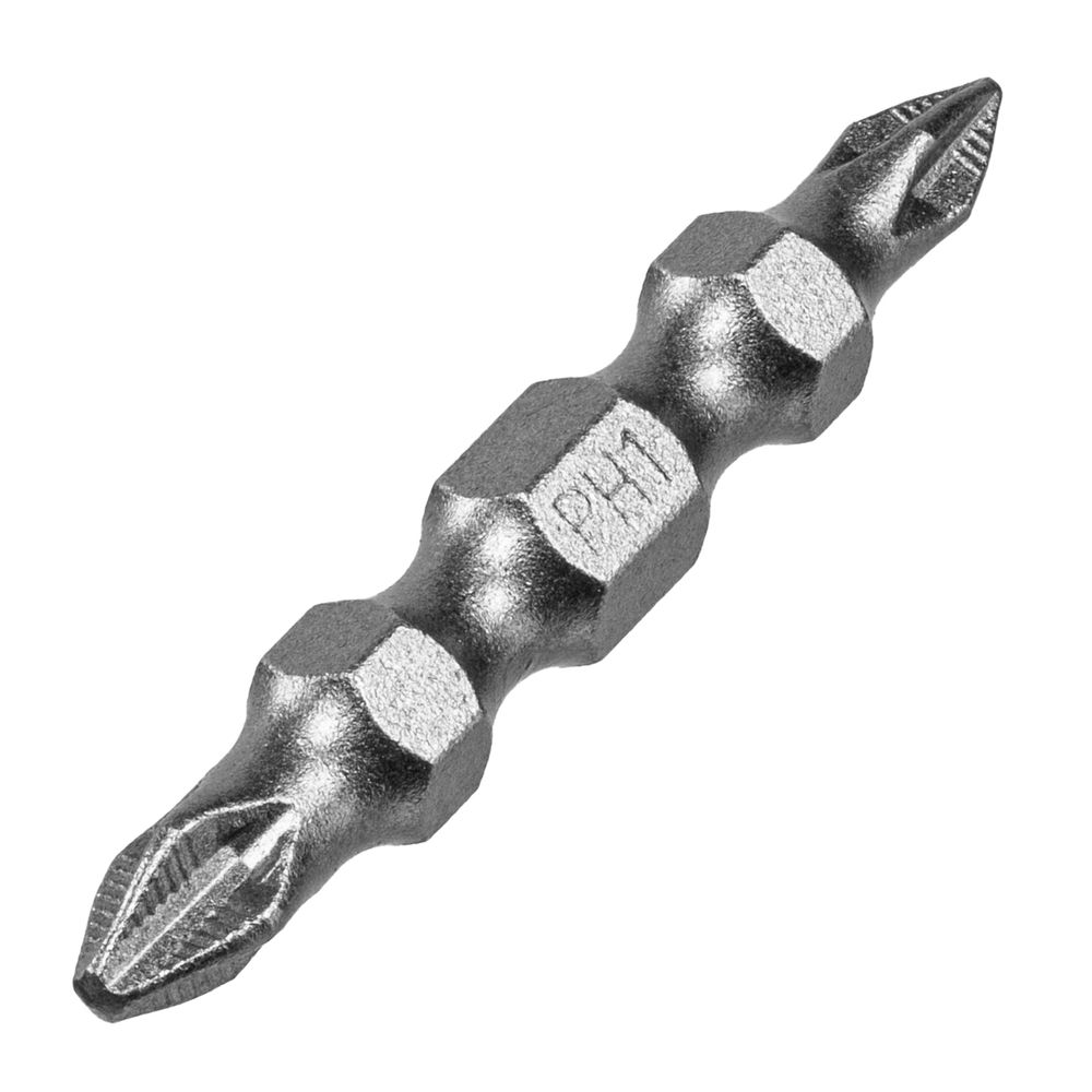 Бита двухсторонняя, PH2-PH1 х 45 мм, сталь S2, 10 шт. Denzel (11674)