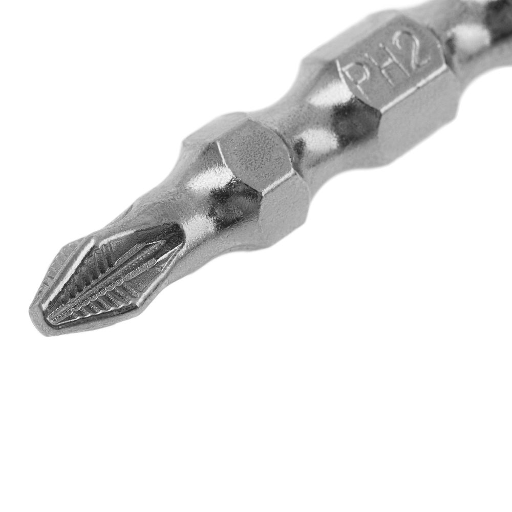 Бита двухсторонняя, PH2-PZ2 х 45 мм, сталь S2, 10 шт. Gross (11217)