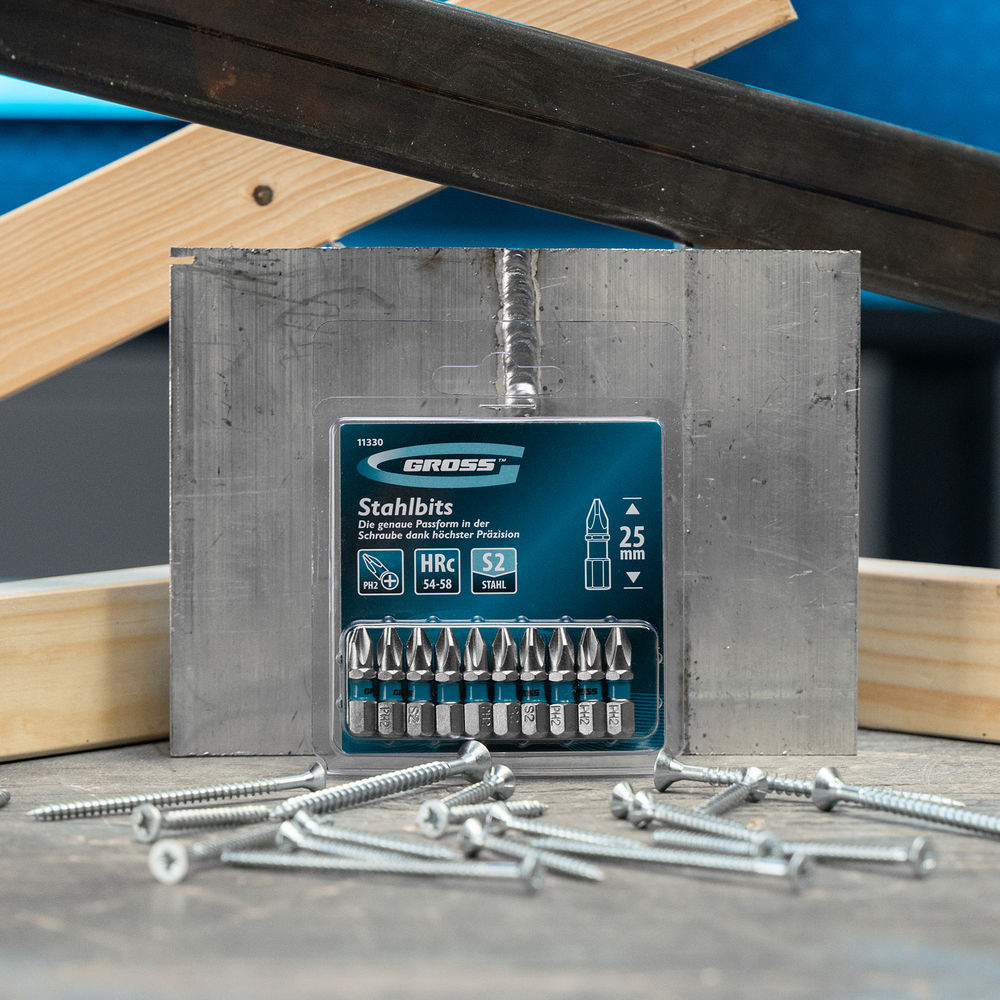 Бита РН2 х 25, сталь S2, 10 шт. Gross (11330)