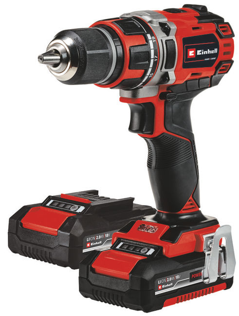 Дрель аккумуляторная Einhell PXC TP-CD 18/50 Li BL, 18В,50Нм,патрон 13мм,2x2,0Ач,кейс (4513896)