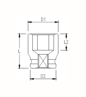 Набор ударных головок, 1 15 пр. 22-60 мм GARWIN PRO 626556-1