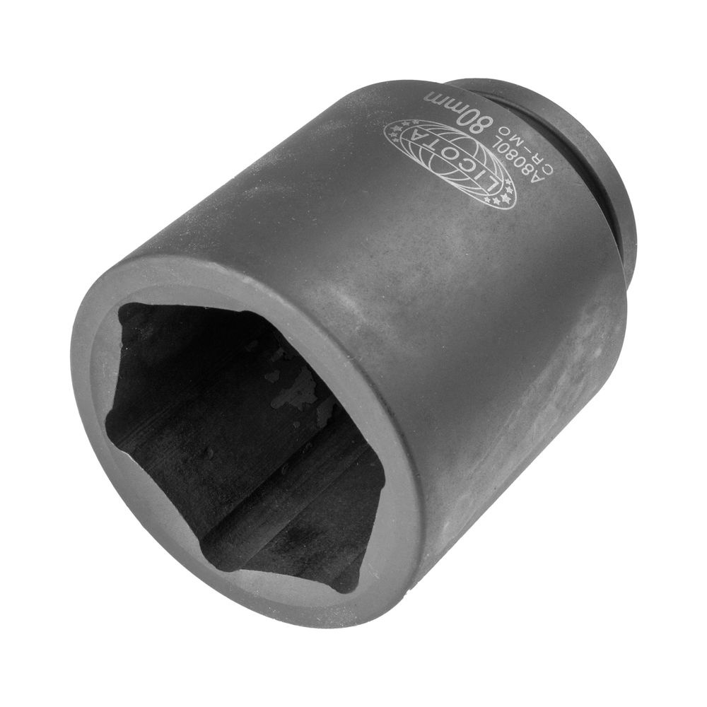 Головка торцевая ударная глубокая 80 мм 6-гранная 1 Licota A8080L