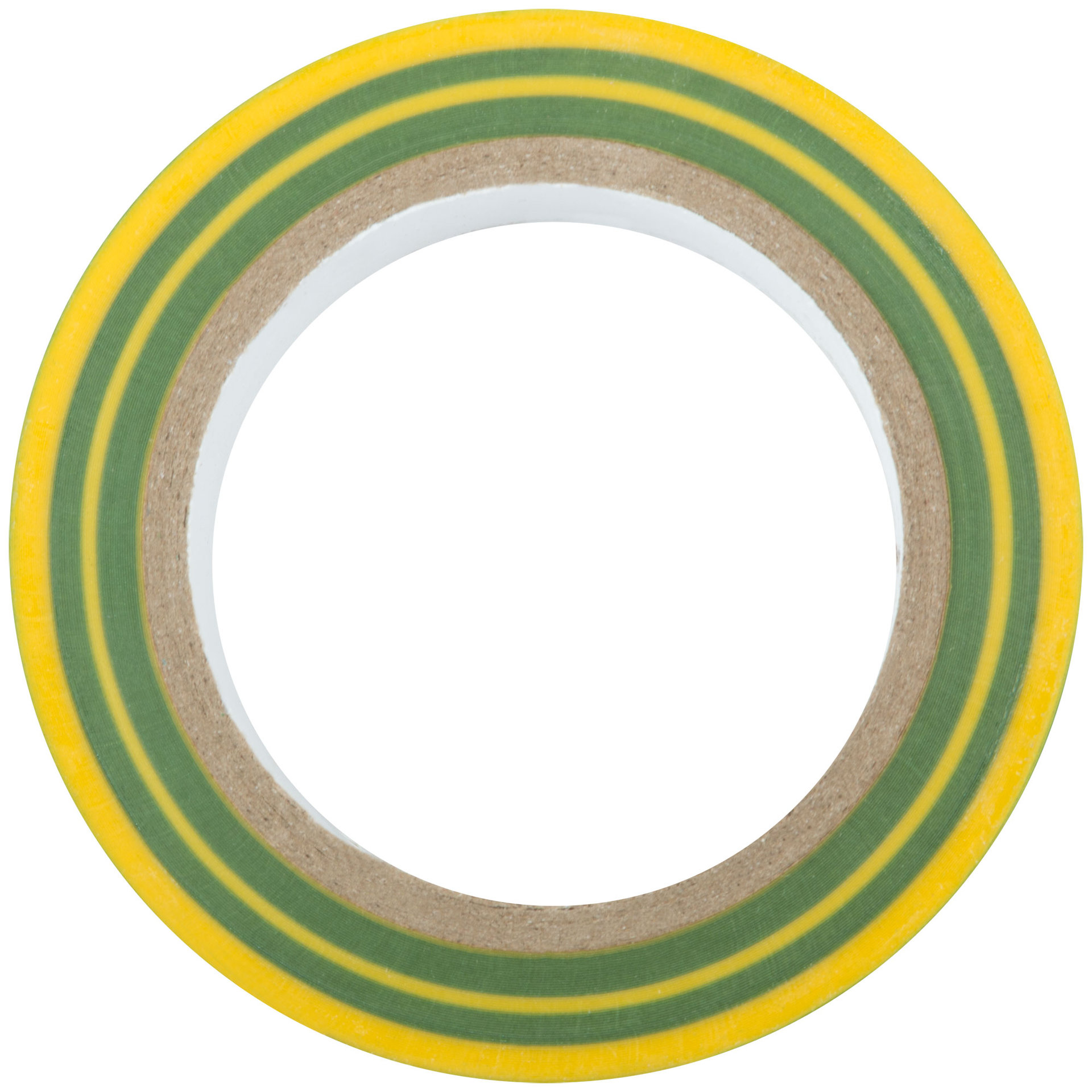 Изолента ПВХ самозатухающая 19 мм х 0,13 мм х 10 м ( желто-зеленая ) (11005)