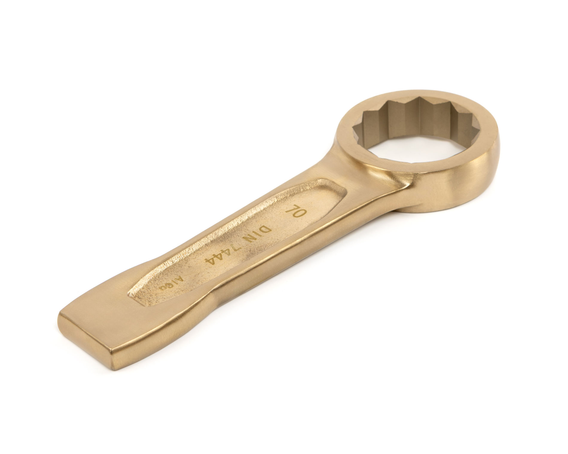 Ключ гаечный накидной ударный 70 искробезопасный сплав AlCu, HORTZ