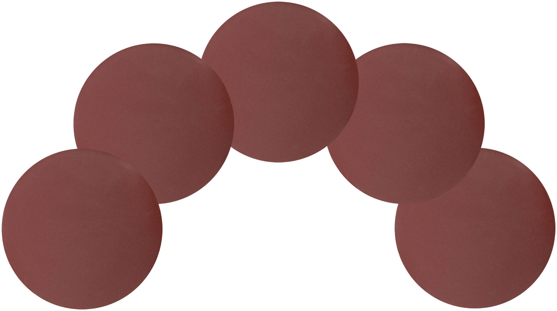 Круги шлифовальные сплошные (липучка), алюминий-оксидные, 150 мм, 5 шт. Р 320 (39810)