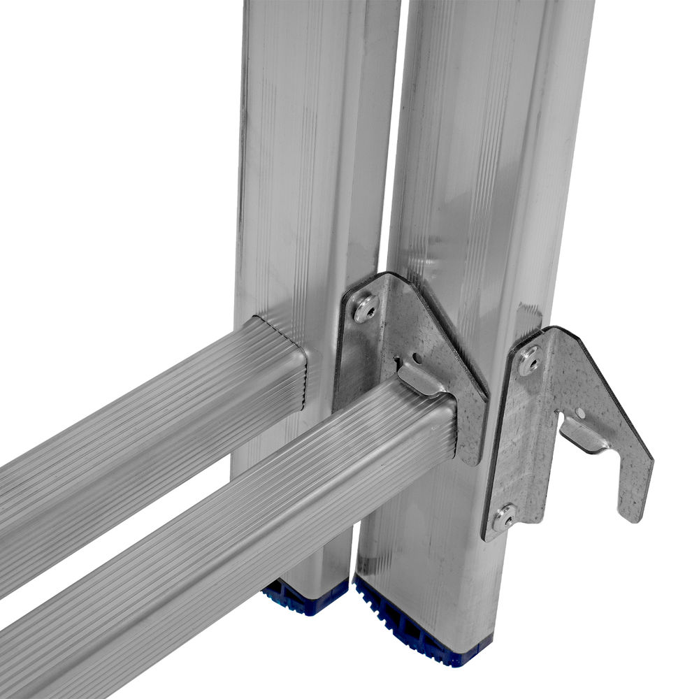 Лестница, 3 х 14 ступеней, алюминиевая, трехсекционная, Сибртех (97824)