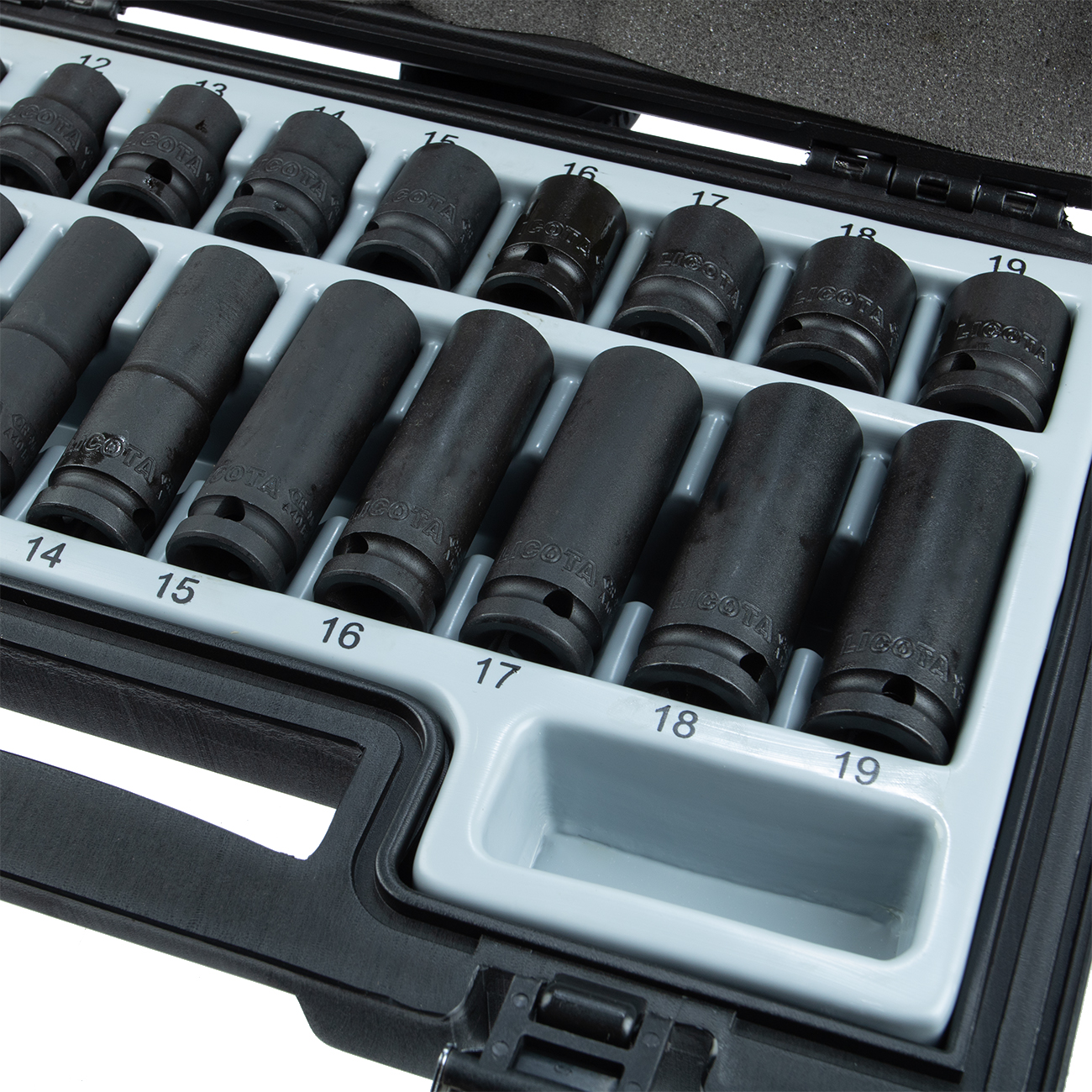 Набор ударных головок 20 пр., 10-19 мм, стандартные, глубокие 1/2 Licota PIS-K3