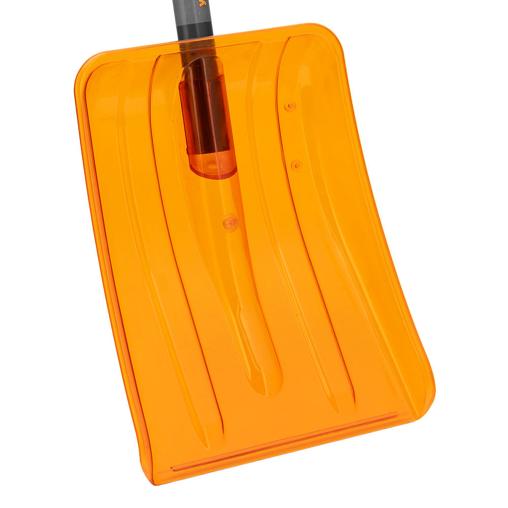 Лопата для уборки снега, поликарбонат, 270х360х840 мм, стальной черенок, усиленная Сибртех (61673)