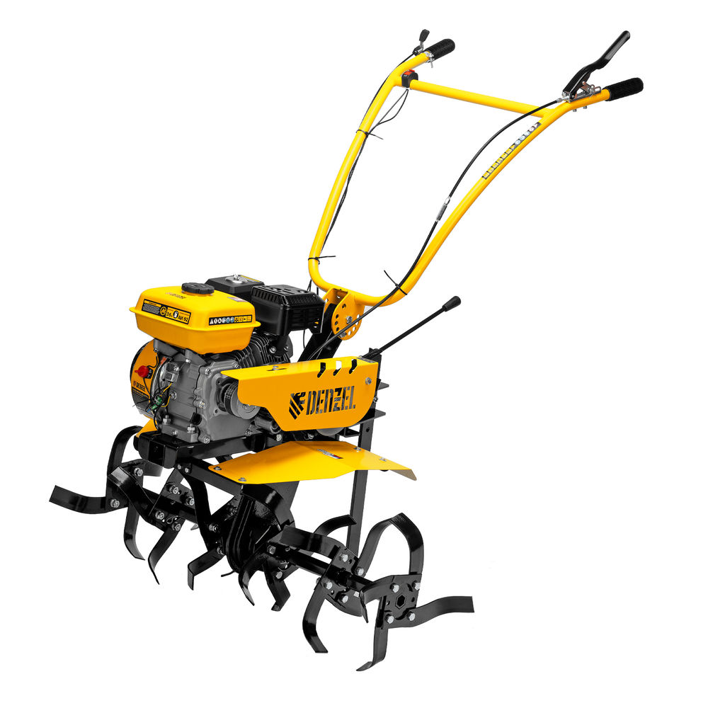 Мотоблок DPT-270SB, 7 л.с., ремен.сцеп, фрез 3х4, ШОМ, без колес, передачи 2В/1Н Denzel (56452)