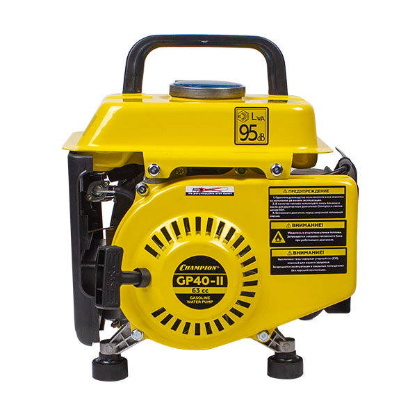 Мотопомпа CHAMPION GP40-II (1,5 250л/мин 6/20м 2лс 2Т 1,6л 13,1кг) (GP40-II)
