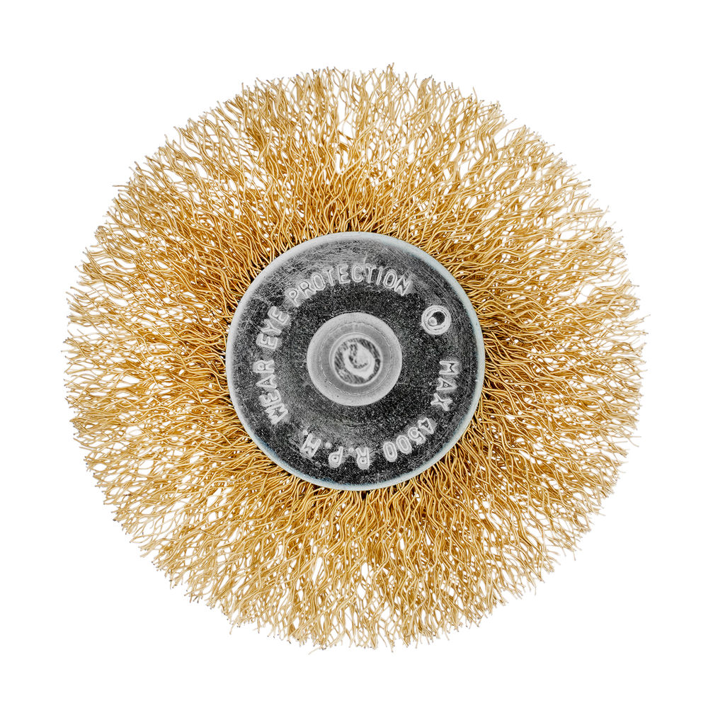 Набор щеток для дрели, 3 шт, 3 плоские, 50-63-75 мм, со шпильками, металлические Matrix (74490)