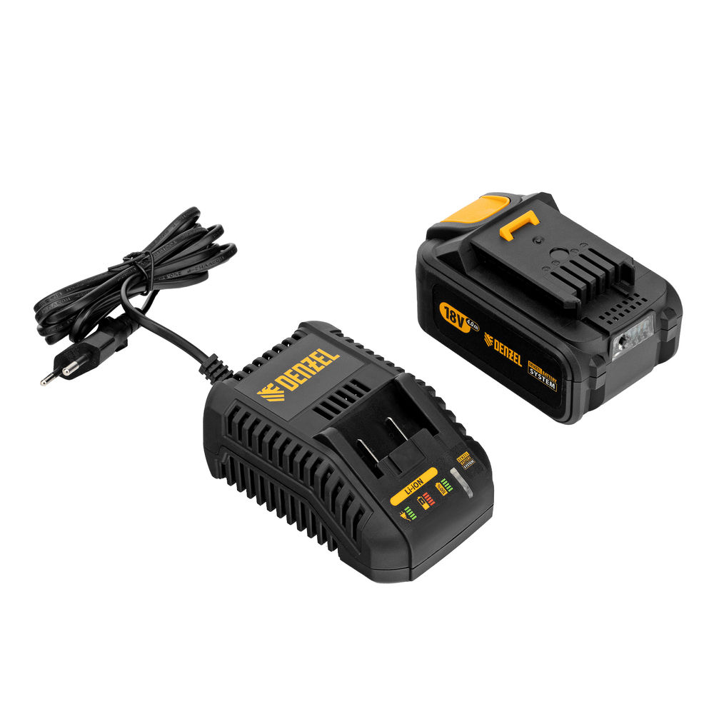 Пила сабельная аккумуляторная бесщет BRC-120, 18В Li-Ion Denzel (28460)