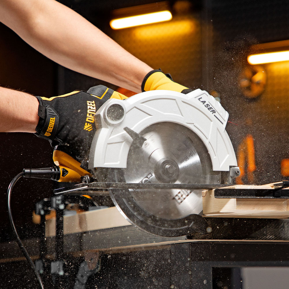 Пила циркулярная CS-210, 1800 Вт, 210 мм Denzel (27305)