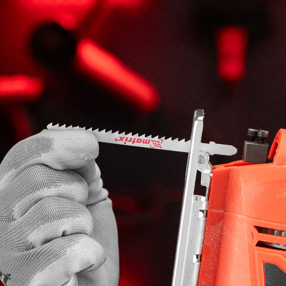 Полотна для электролобзика по дереву, 3 шт, 90 х 4 мм, HCS, EU- хвостовик Matrix