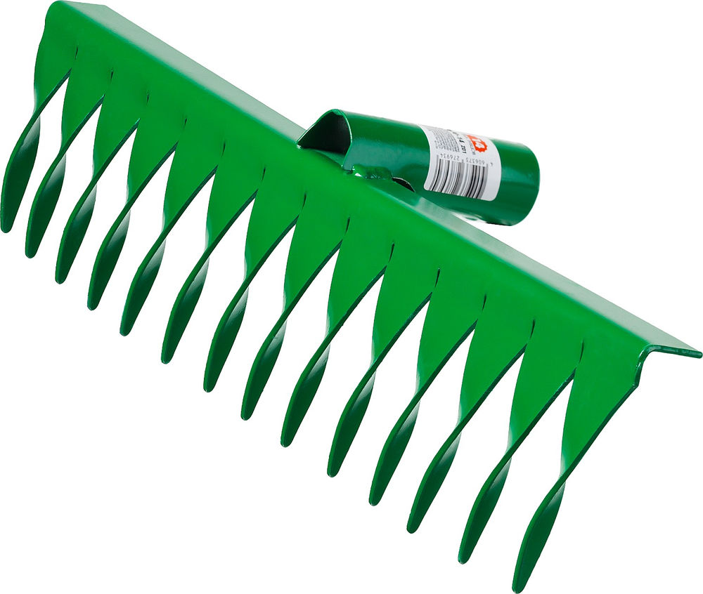 Грабли РОСТОК 364 x 72 мм, 14 витых зубцов, сталь, покрытие краска, без черенка 39600-14_z01