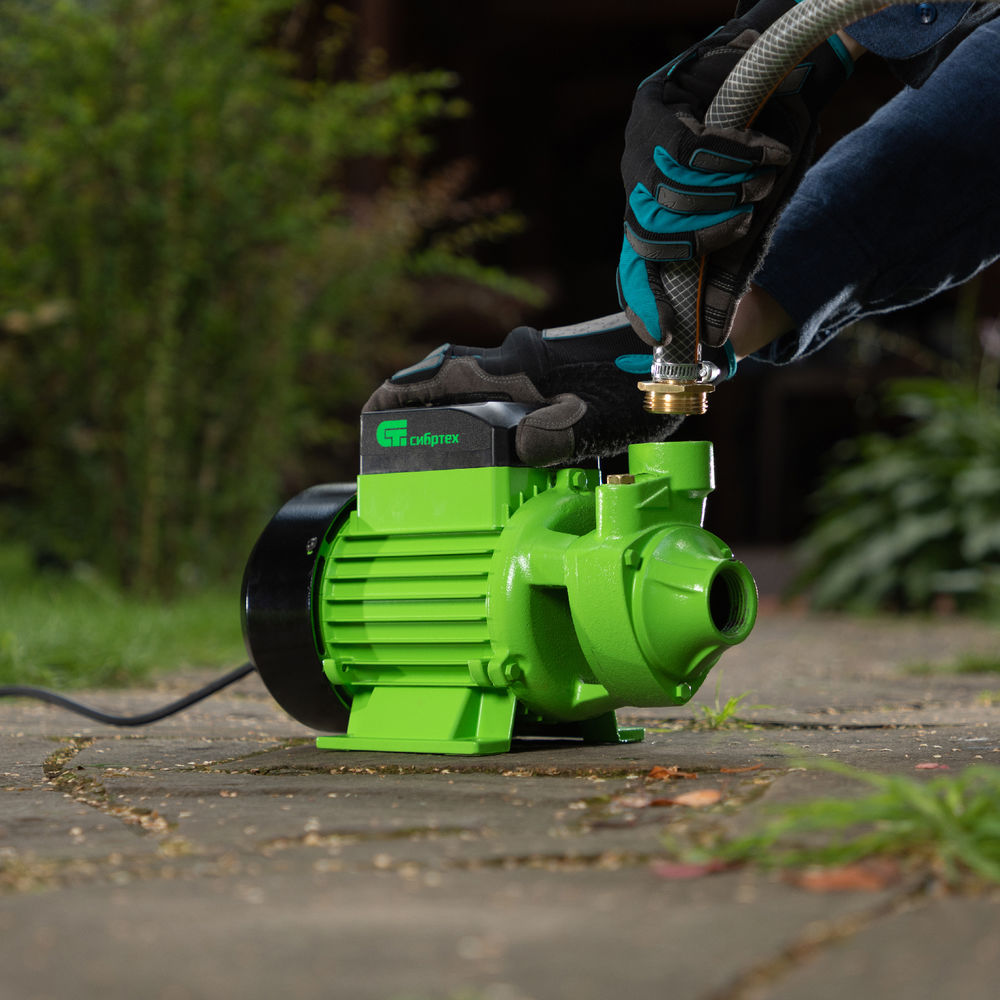 Садовый поверхностный насос СПН700-Ч, 700 Вт, напор 50 м, 3000 л/ч, чугун Сибртех (97243)