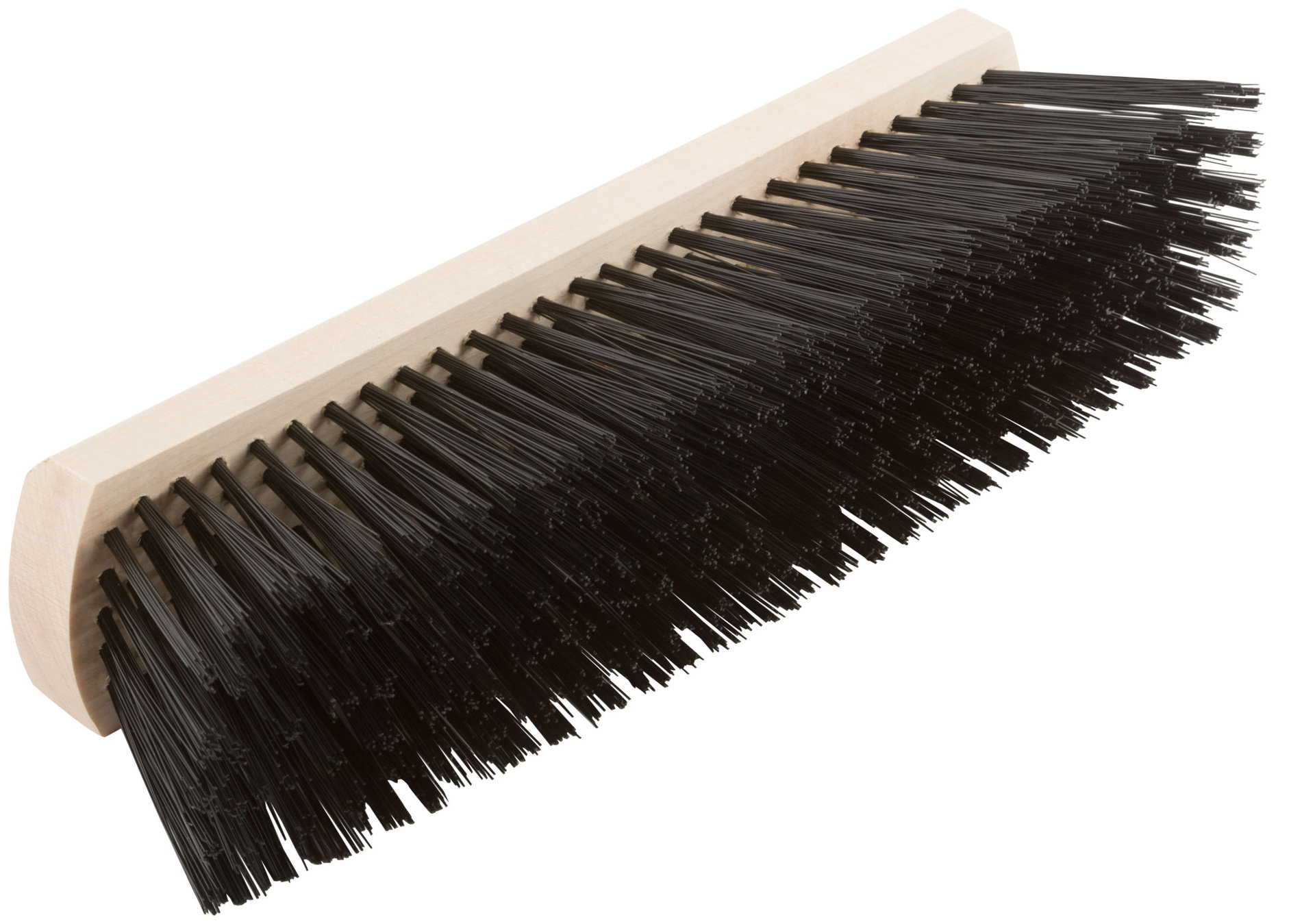 Щетка для пола деревянная овальная (тротуарная), 6-ти рядная, 275 мм (68044)