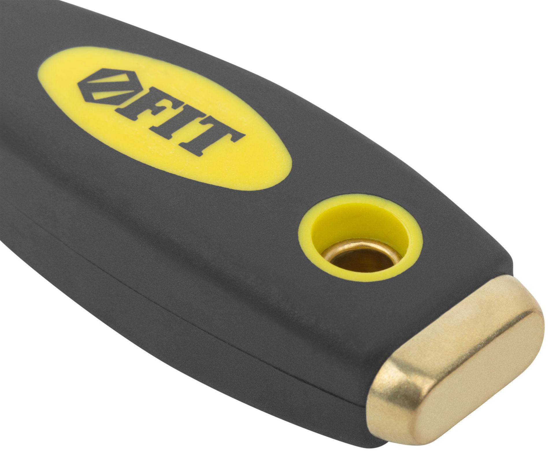 Шпатель для удаления ржавчины Профи, толщ. лезвия 1 мм, двухкомп.ручка с метал.бойком 1,5 (40 мм) (06671)