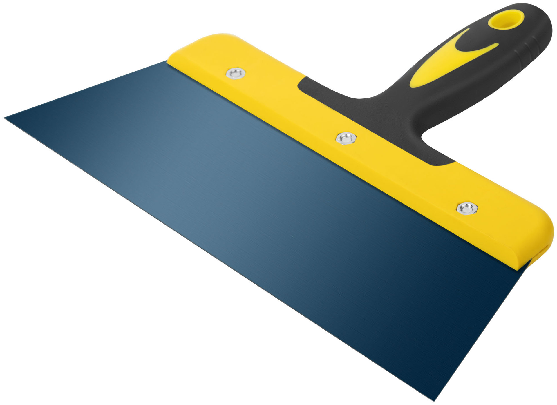 Шпатель фасадный Мастер, пружинная колоризованная сталь, двухкомпонентная ручка, плоский 250 мм (06463)