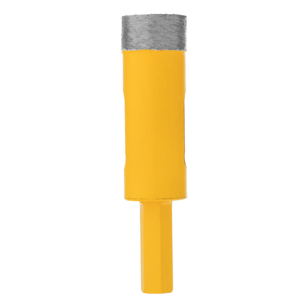 Сверло алмазное по керамограниту, 18 мм, мокрая резка, трехгранный хвостовик Denzel (72678)