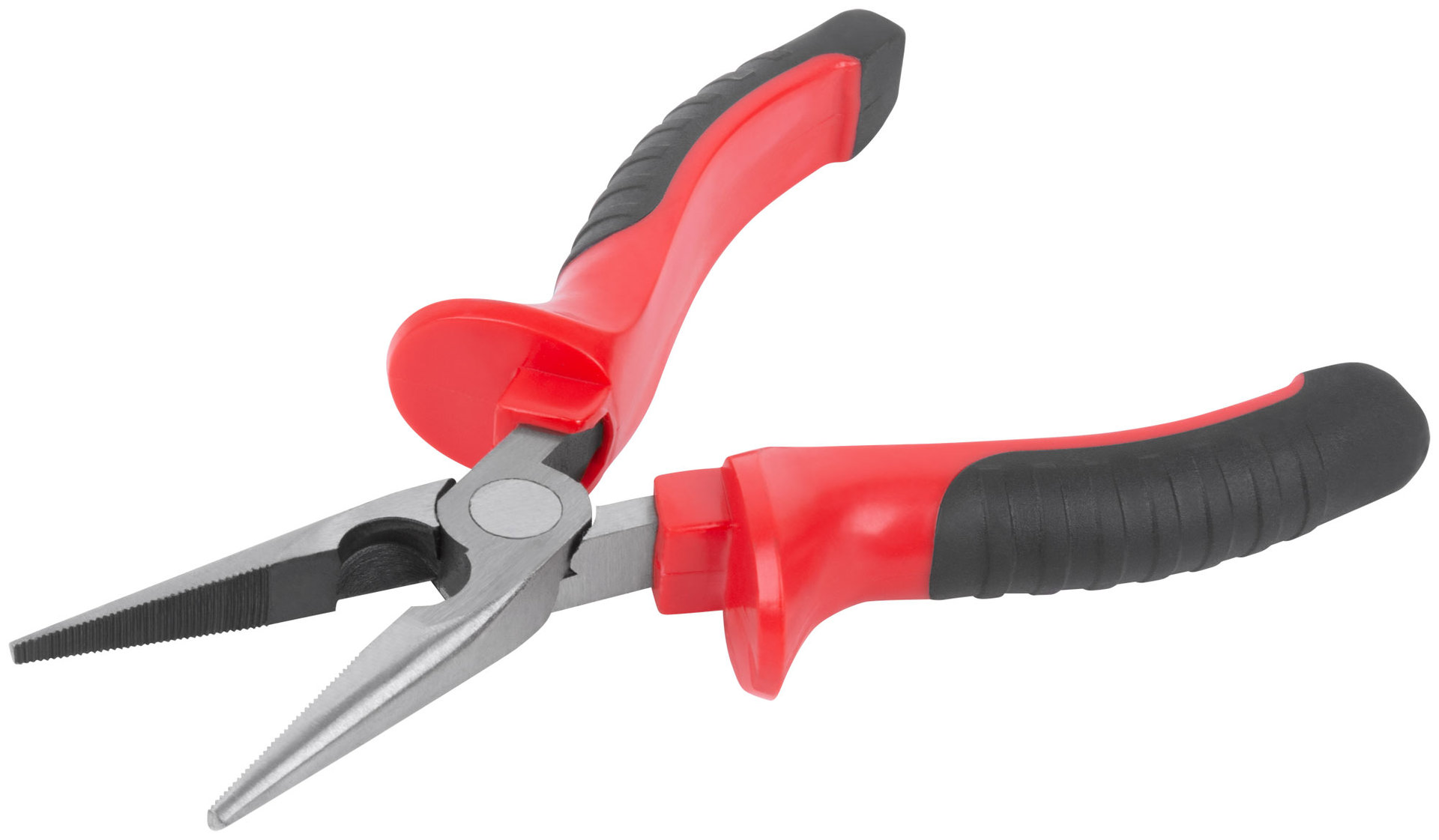 Тонконосы Оптима, двухцветные обрезиненные ручки, полированная сталь 165 мм (47557)