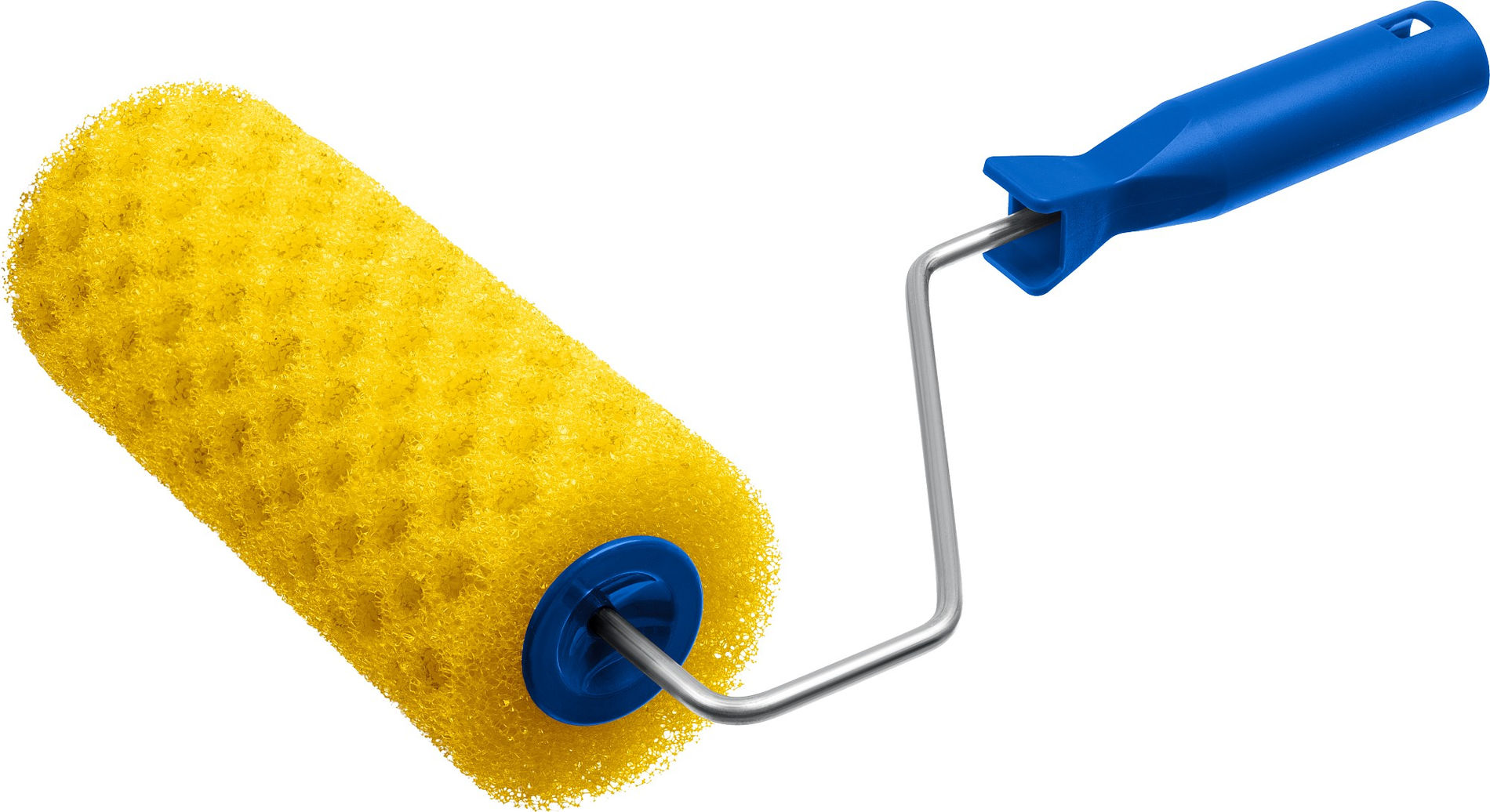 Валик малярный ГОРОШЕК 80 x 180 мм, бюгель 6 мм, структурный поролон, для водоэмульсионных и акриловых красок и эмали ЗУБР 0369-18_z01