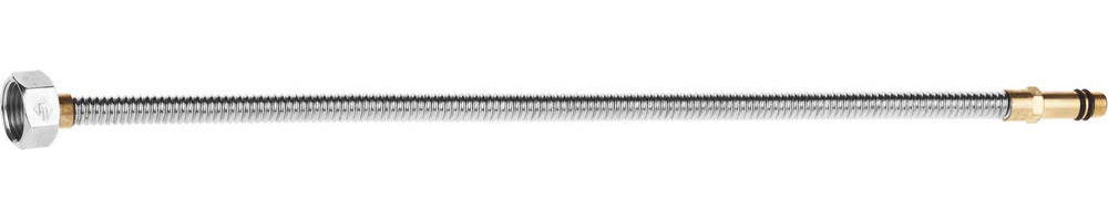 ЗУБР 1/2?, 0.4 м, гайка-штуцер, сильфонная подводка для смесителей с удлиненным штуцером (51013-040)