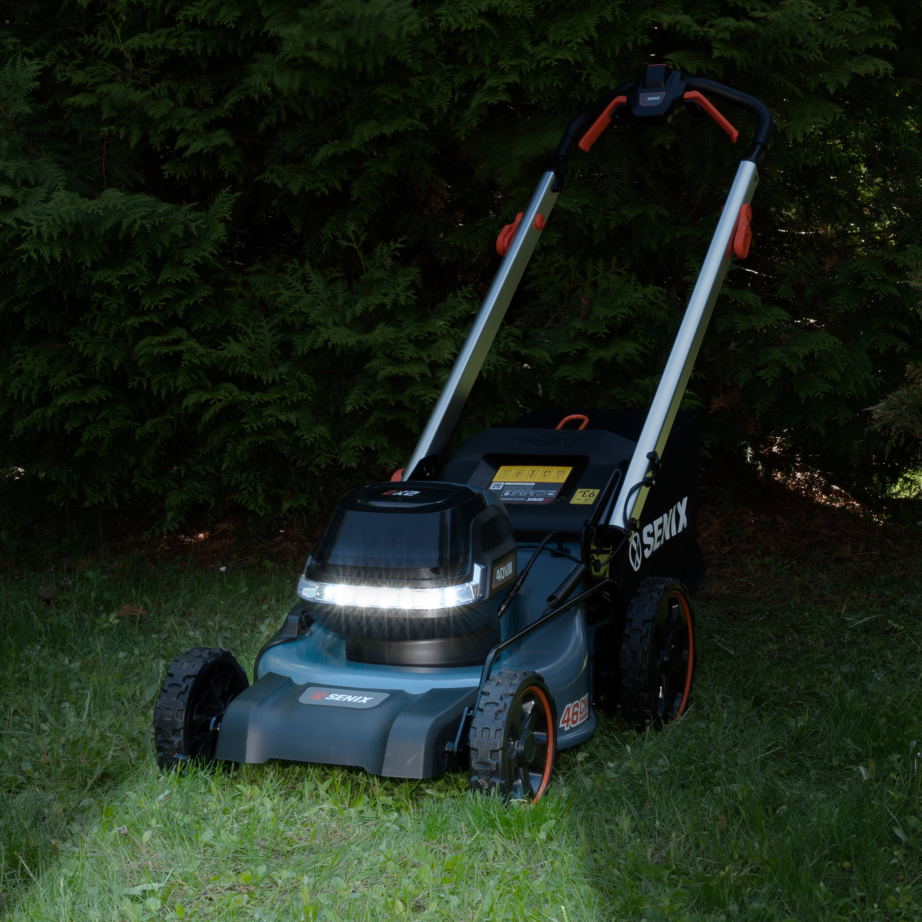 Газонокосилка самоходная аккумуляторная, 46 см, без акб и зу 2X2 40В