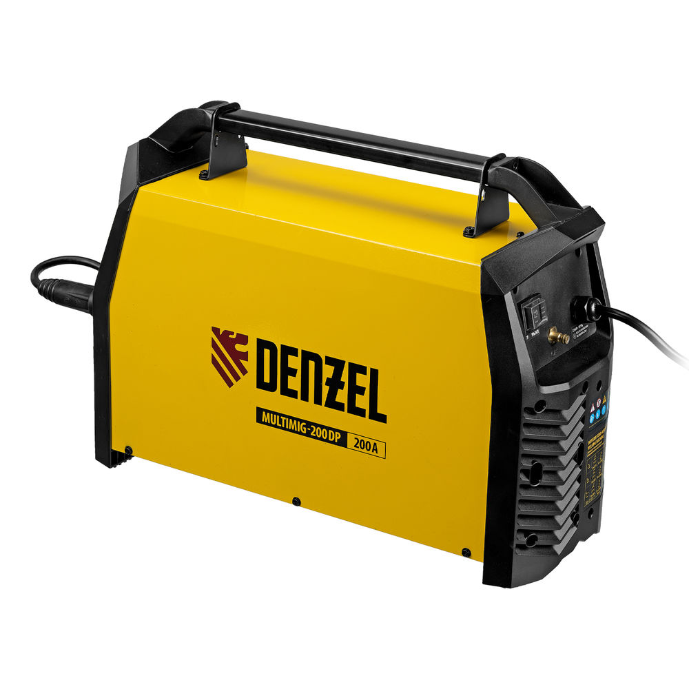Аппарат инвертор. полуавтомат. сварки MultiMIG-200DP Synergy Double Pulse, 200 А, ПВ 80% Denzel (94313)