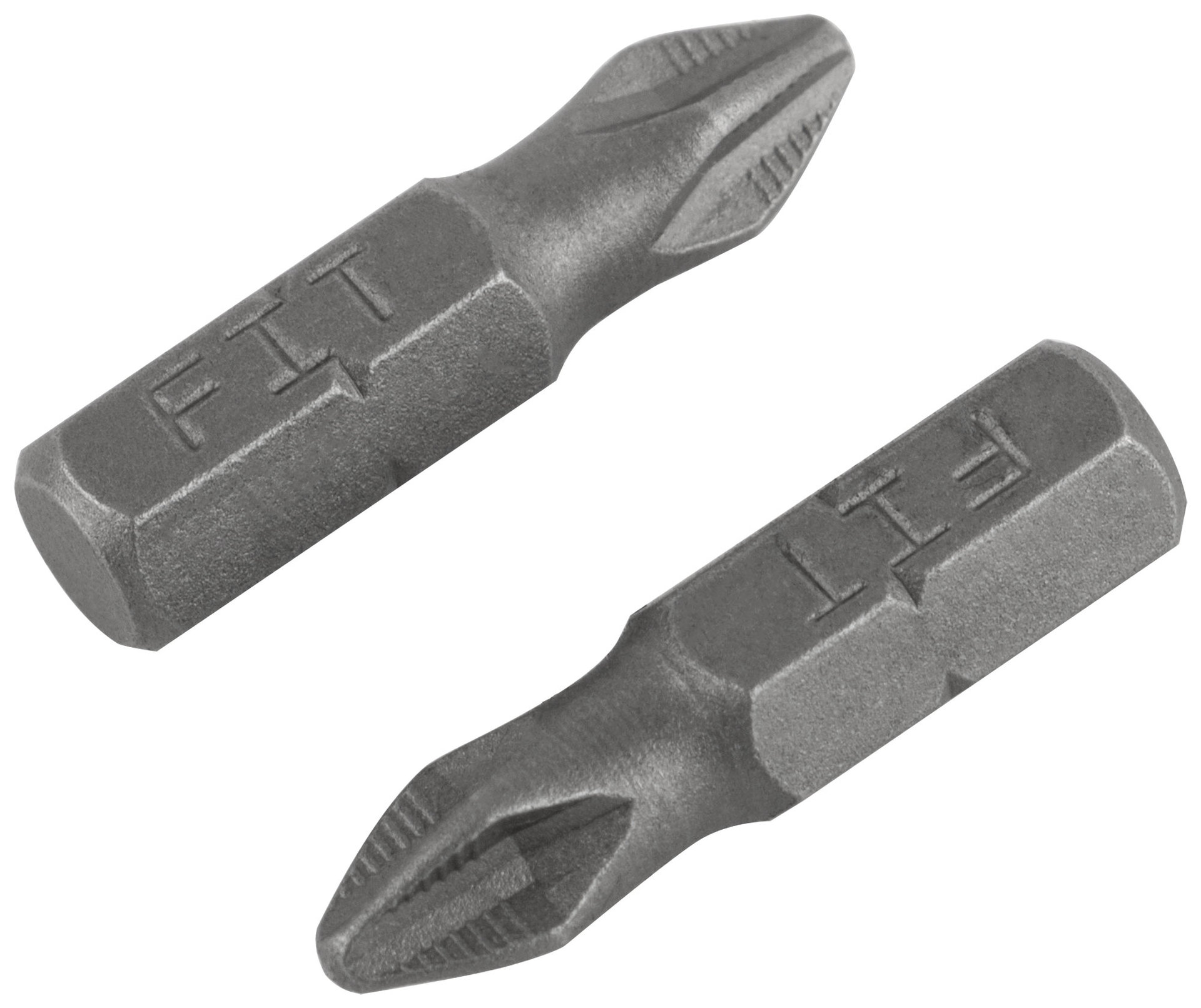 Биты кованые, сталь S2, односторонние 25 мм PH2, Профи 2 шт., блистер (57502)