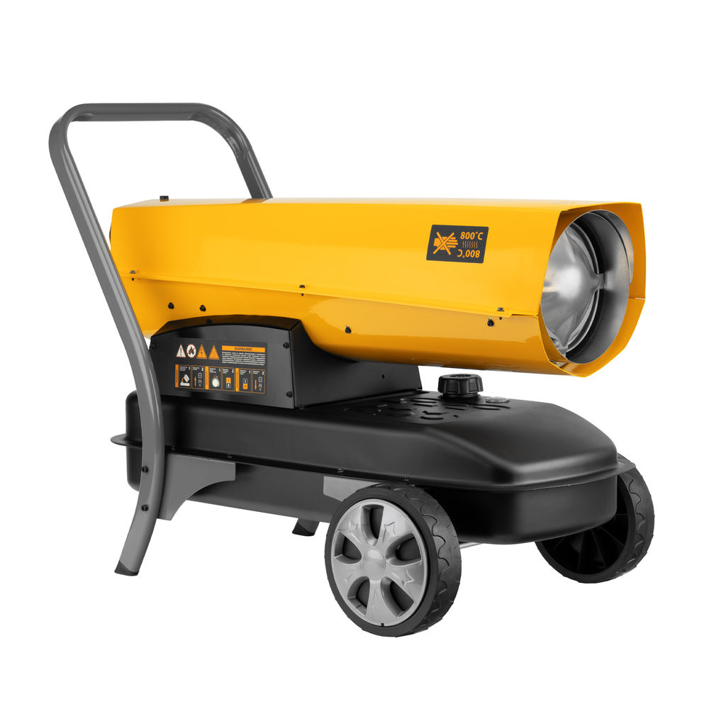 Дизельная тепловая пушка DHG-45i, 45 кВт, 1000 м3/ч, прямой нагрев, электронный термостат Denzel (96485)