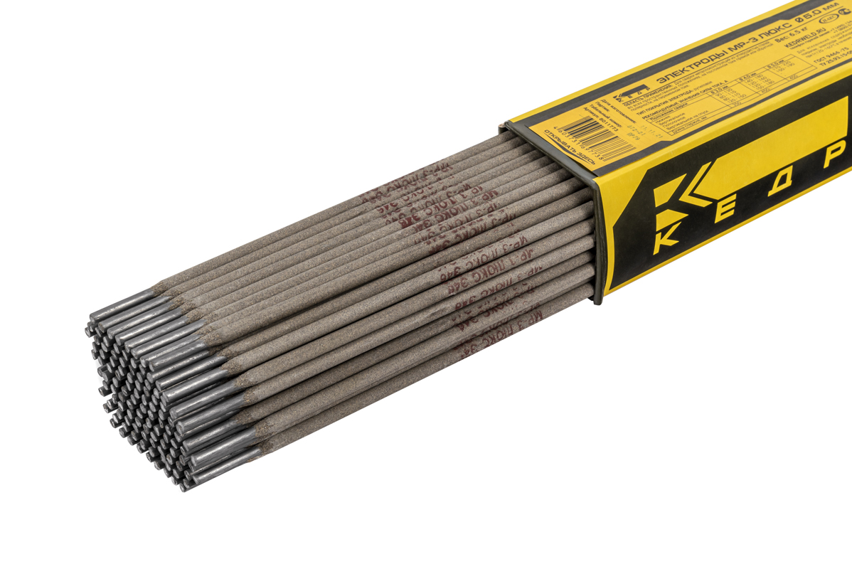 Электроды КЕДР МР-3 ЛЮКС D 5,0 мм (пачка 6,5кг)