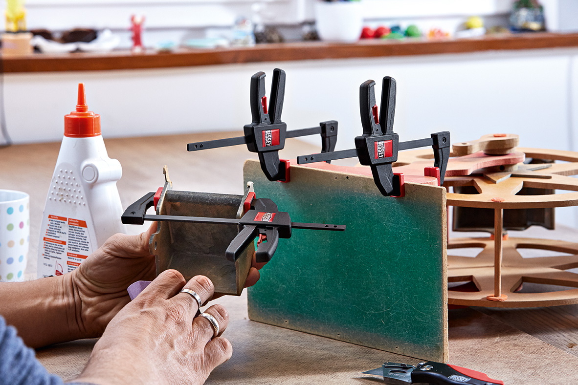 Набор струбцин пистолетного типа 110 мм x 40 мм, (EZS11-4 x 2 шт), 0.2 кН, распор 80 - 190 мм EZS11-4SET BE-EZS11-4SET