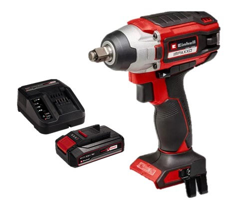 Гайковерт ударный акк. Einhell PXC Impaxxo 18/230, 18В,BL,230Нм + 1 акк.2.5 Ач + ЗУ 3А (4510080SET)